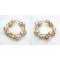 Approx. 12.0 -13.0 mm, Gold South Sea Pearl, Alternating Sizes Station Pearl Beads and Tubes Spring Bangle