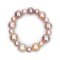 Approx. 9.0 - 13.0 mm, Freshwater Pearl, Alternating Sizes Pearl Elastic Bracelet