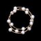 Approx. 7.0 - 8.0 mm, Akoya Pearl, Station Pearl Beads and Tubes Spring Bracelet