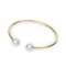 7.99 mm and 8.0 mm, Akoya Pearl, Twin Pearl Open Bangle