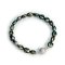 6.65 - 7.16 mm, Keshi Tahitian Pearl, Graduated Pearl Bracelet