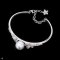 Approx. 12.0 mm, White South Sea Pearl, "Wild Orchid" Pearl Bangle