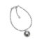 11.36 mm, Tahitian Pearl, Solitaire Pearl Tube Station Bracelet