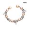 Approx. 5.0-5.5 and 10.0-11.0 mm, Freshwater Pearl, Station Pearl & Fancy Charms Bangle