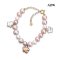 Approx. 8.0 - 11.0 mm, Freshwater Pearl, Pearl & Star Bracelet