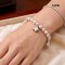 Approx. 8.0 - 11.0 mm, Freshwater Pearl, Pearl & Star Bracelet