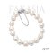 Approx. 8.5 mm, Akoya Pearl, Station Pearl & Disco Bead Bracelet
