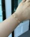 Approx. 4.0 - 5.0 mm, Freshwater Pearl, Station Alternating Sizes Pearl Bracelet
