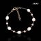 Approx. 4.0 - 6.0 mm, Freshwater Pearl, Station Alternating Sizes Pearl Bracelet