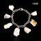 Approx. 14.0 - 18.0 mm, Freshwater Pearl, Station Pearl Bracelet