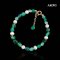 Approx. 5.5 mm up, Freshwater Pearl, Station Pearl & Green Agate Bracelet