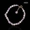 Approx. 5.5 mm up, Freshwater Pearl, Station Pearl & Lighter Amethyst Bracelet