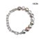 Approx. 9.0 mm, Tahitian Pearl, Fancy Color Pearl Half Bell Chain Bracelet