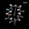 Indian Agate Grape Bunch Station Bracelet