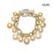 Approx. 8.0 - 12.0 mm, Gold South Sea Pearl, "Grape Bunch" Pearl Bracelet