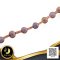 สร้อยข้อมือไข่มุก Ripple Pearl  สีม่วงระยะคั่นเพชร CZ ทรงกลม 3 เม็ด / 16.8.65