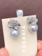 11.0 mm and 11.3 mm, Edison Pearl, Cherry Blossom Pearl Stud Earrings