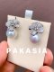 11.0 mm and 11.3 mm, Edison Pearl, Cherry Blossom Pearl Stud Earrings