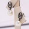 8.0 - 8.5  mm , Akoya Pearl , Dangle Earrings