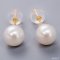 Approx. 6.0 mm, Akoya Pearl, Stud Earrings