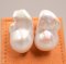 Approx. 13.0 mm up, Fireball Freshwater Pearl, Stud Earrings