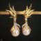 Approx. 13.0 mm, Gold South Sea Pearl, Passion Paradise (Wings of Phoenix) Earrings