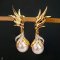 Approx. 13.0 mm, Gold South Sea Pearl, Passion Paradise (Wings of Phoenix) Earrings