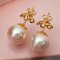 Approx. 13.0 mm, Gold South Sea Pearl, Stud Pearl Earrings