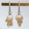 Approx. 11.0-15.0 mm, Freshwater Pearl, "Pisces" Zodiac Pearl Collection Latch Back Earrings