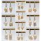 Approx. 11.0-15.0 mm, Freshwater Pearl, "Pisces" Zodiac Pearl Collection Latch Back Earrings