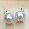 11.10 - 11.20 mm, White South Sea Pearl, Fish Hooks Spoon Earrings