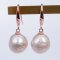 Approx. 11.0-12.0 mm, Edison Ripple Pearl, Fish Hooks Earrings