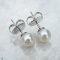 Approx. 7.0 mm, Edison Pearl, Stud Earrings