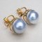 13.68 x 14.19 and 15.21 x14.29 mm, The Rock Premium, White South Sea Pearl, Cocktail Diamond Pearl Stud Earrings