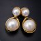 Approx. 8.0 and 13.0 mm, South Sea Pearl, Infinity Pearl Earrings