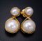 Approx. 8.0 and 13.0 mm, South Sea Pearl, Infinity Pearl Earrings