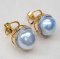 13.25 x 14.24 and 13.64 x13.81 mm, The Rock Premium, White South Sea Pearl, Cocktail Diamond Pearl Stud Earrings