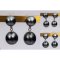 Approx. 7.0 - 9.0  mm, Tahitian Pearl, Dangle Pearl Duo Stud Earrings