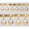 Approx. 5.0 mm and 11.0 mm, Akoya and Gold South Sea Pearl, Dangle Pearl Duo Stud Earrings