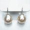 11.59 - 11.68 mm, Gold South Sea Pearl, Fish Hooks Diamond Bar Cup Dangle Pearl Earrings