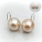 13.16 - 13.25 mm, Gold South Sea Pearl, Fish Hooks Spoon Pearl Earrings
