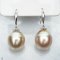 Approx. 13.0 mm, Gold South sea Pearl, Fish Hooks Diamond Bar Cup Dangle Pearl Earrings