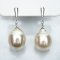 13.18 - 13.20 mm, Gold South Sea Pearl, Diamond Drop Pearl Stud Earrings