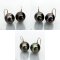 Approx. 10.0 -11.0 mm, Tahitian Pearl, Fish Hooks Spoon Earrings