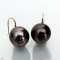 Approx. 10.0 -11.0 mm, Tahitian Pearl, Fish Hooks Spoon Earrings