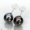 Approx. 9.0 -10.0 mm, Tahitian Pearl, Stud Pearl Earrings