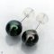 Approx. 9.0 -10.0 mm, Tahitian Pearl, Stud Pearl Earrings