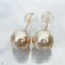 Approx. 12.0 mm, Gold South Sea Pearl, Stud Pearl Earrings