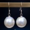 Approx. 11.0 -14.00 mm, Gold South Sea Pearl, Fish Hooks Pearl Earrings