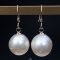 Approx. 11.0 -14.00 mm, Gold South Sea Pearl, Fish Hooks Pearl Earrings